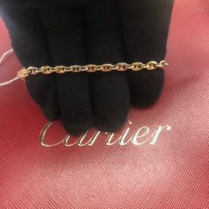 Bracelet Cartier graine de cafe or jaune et blanc