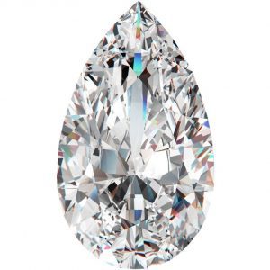 bague Poire diamants 4,04 carats D SI1 certificat LFG